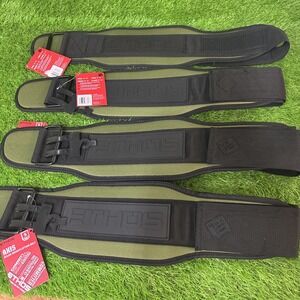 Lot Of 4‎ ETHOS AXIS Nylon Size Small 25"-29" Weight Lifting Belt Olive/Black